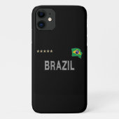 Braziliaans Football Ventilatorhart Shirt Case-Mate iPhone Case (Achterkant)