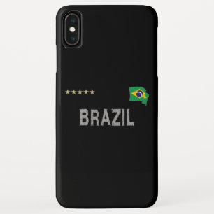 Braziliaans Football Ventilatorhart Shirt iPhone XS Max Hoesje