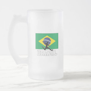 Braziliaans Football Voetbalteam Matglas Bierpul