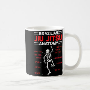 Braziliaans Jiu Jitsu Anatomie Skelet Grappige Mix Koffiemok