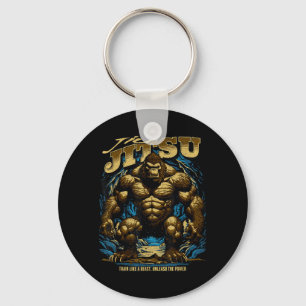 Braziliaans Jiu Jitsu __ Cool MMA-vechter Aggressi Sleutelhanger