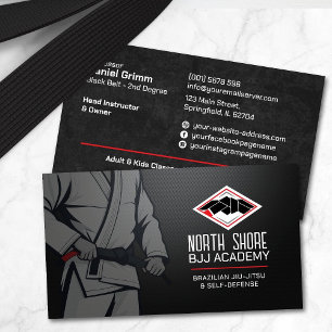 Braziliaans Jiu-Jitsu-instructeur Visitekaartje