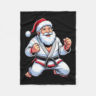 Braziliaans Jiu Jitsu Kerstman Kerstmis Fleece Deken