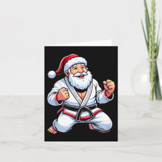 Braziliaans Jiu Jitsu Kerstman Kerstmis Kaart