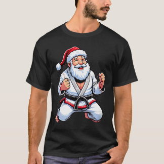 Braziliaans Jiu Jitsu Kerstman Kerstmis T-shirt