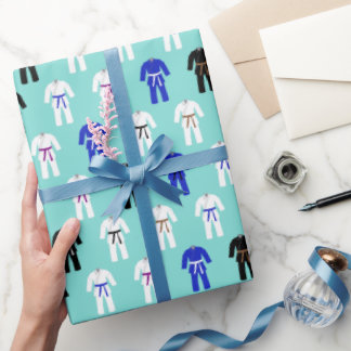 Braziliaans Jujitsu Jiu Jitsu BJJ patroon Cadeaupapier