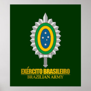 Braziliaans leger Emblem Poster