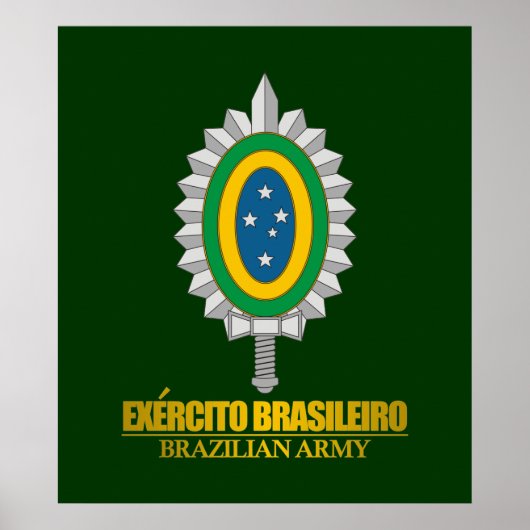 Braziliaans leger Emblem Poster (Voorkant)