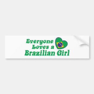 Braziliaans meisje bumpersticker