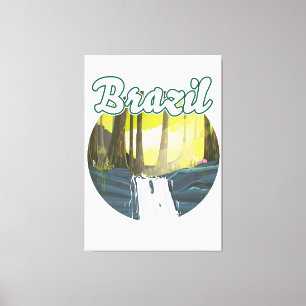 Braziliaans regenwoud logo canvas afdruk