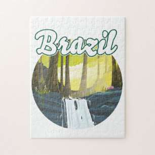 Braziliaans regenwoud logo legpuzzel