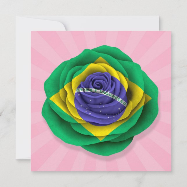 Braziliaans Roos vlag roze (Voorkant)