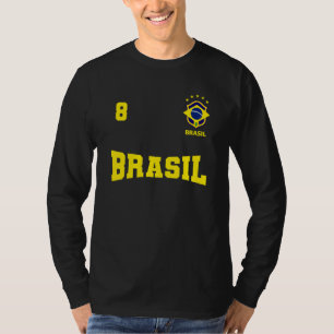 Braziliaans shirt 2022 Blauw nummer 8