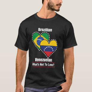 Braziliaans Venezolaans Hart Vlaggen Wat Is Er Nie T-shirt