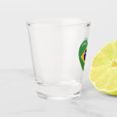 Braziliaans vlaggenhart shot glas (Links)