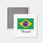 Braziliaans vlaggenontwerp magneet (Voorkant / Achterkant)