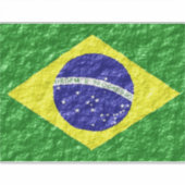 Braziliaans vlaggenontwerp sticker (Voorkant)