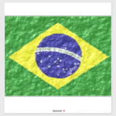 Braziliaans vlaggenontwerp sticker (Vel)