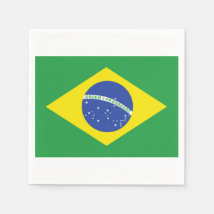Braziliaans vlagpapier Napkins Servetten