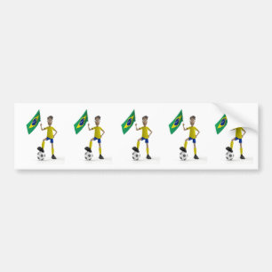 Braziliaans voetbal bumpersticker