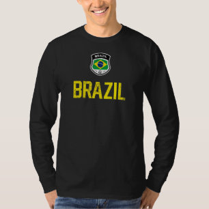 Braziliaans voetbalteam Football Braziliaanse vlag T-shirt