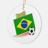 Braziliaans voetbalteam keramisch ornament (Links)