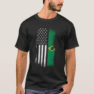 Braziliaanse Amerikaanse vlag Hoodie Pride Brazili T-shirt