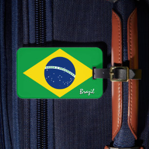 Braziliaanse Bagagelabels, patriottische Braziliaa Bagagelabel