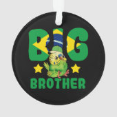 Braziliaanse Big Brother - Vogel met Brazilië Vlag Ornament (achterkant)