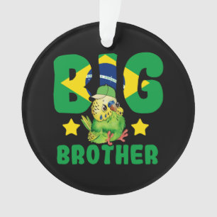 Braziliaanse Big Brother - Vogel met Brazilië Vlag Ornament