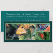 Braziliaanse Butterfly-uitnodigingen Kaart (Voorkant / Achterkant)