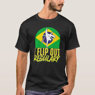 Braziliaanse Capoeira Dans Martial I Flip Uit Rege T-shirt
