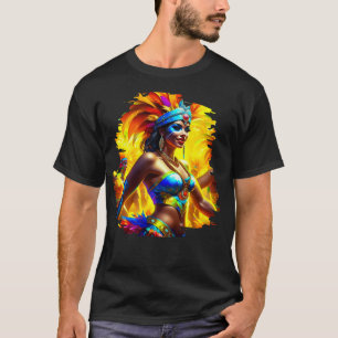 Braziliaanse carnavalsdanseres t-shirt