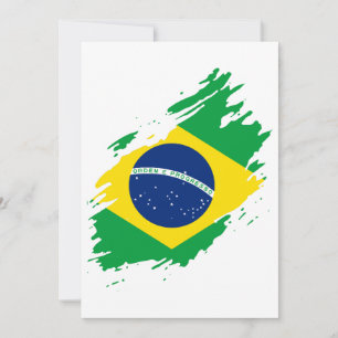 Braziliaanse geklede vlag Nationale Pride Sport Kaart