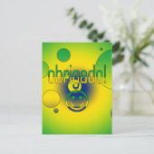 Braziliaanse Geschenken Dank u / Obrigado Face Briefkaart (Staand voorkant)