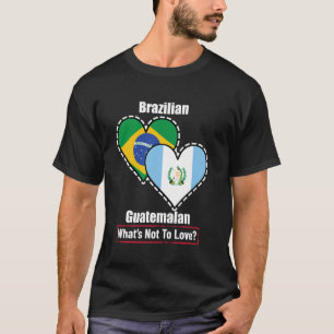 Braziliaanse Guatemalteekse Hart Vlaggen Wat Is Er T-shirt