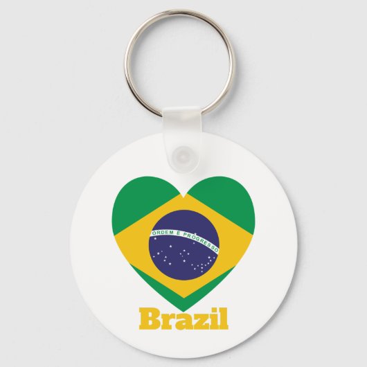 Braziliaanse hartvlag sleutelhanger (Voorkant)