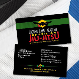Braziliaanse Jiu-Jitsu Academy Instructeur Visitekaartje