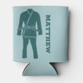 Braziliaanse Jiu Jitsu BJJ Gi Uniform Personalized Blikjeskoeler (Voorkant)