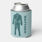 Braziliaanse Jiu Jitsu BJJ Gi Uniform Personalized Blikjeskoeler (Blikje Achterkant)