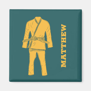 Braziliaanse Jiu Jitsu BJJ Gi Uniform Personalized Magneet
