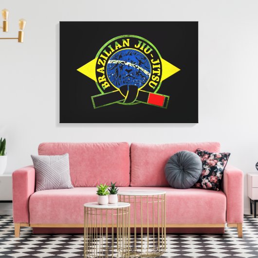 Braziliaanse Jiu Jitsu (Canvas) Canvas Afdruk (Insitu (Woonkamer))