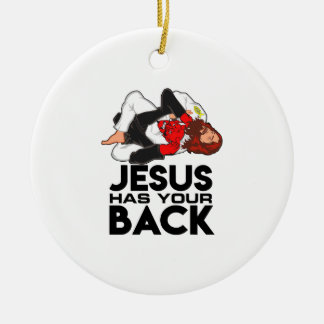 Braziliaanse Jiu Jitsu Christelijk Jezus heeft je Keramisch Ornament
