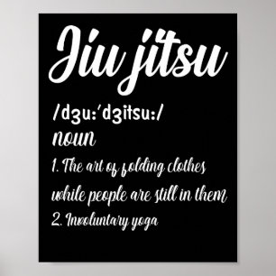 Braziliaanse Jiu Jitsu Definition Martial Art Comb Poster