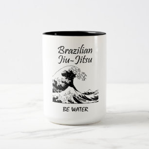 Braziliaanse Jiu-Jitsu Great Wave Tweekleurige Koffiemok