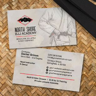 Braziliaanse Jiu-Jitsu instructeur Visitekaartje