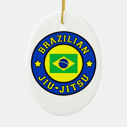 Braziliaanse Jiu Jitsu Keramisch Ornament (Voorkant)