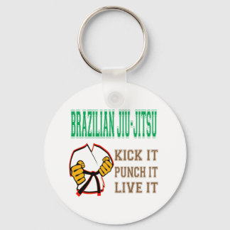 Braziliaanse Jiu-Jitsu Kick, Punch, Live het Sleutelhanger
