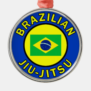 Braziliaanse Jiu Jitsu Metalen Ornament