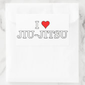 Braziliaanse Jiu Jitsu Rechthoekige Sticker (Tas)
